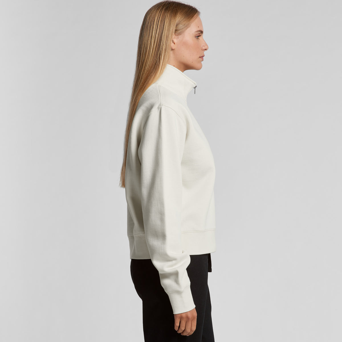 WO'S STENCIL HALF ZIP CREW | 4125