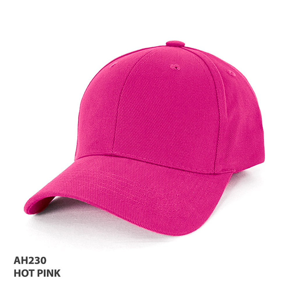 Classic Embroidered Cap – hot pink