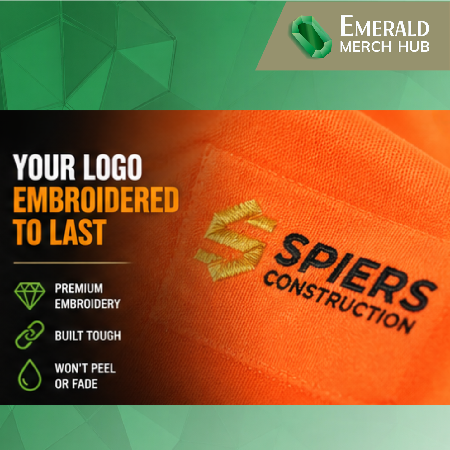 Custom Hi Vis Workwear T-Shirts – 6 Pack | Embroidered Logo + Back Print | Sydney Fast Turnaround (5–8 Days)