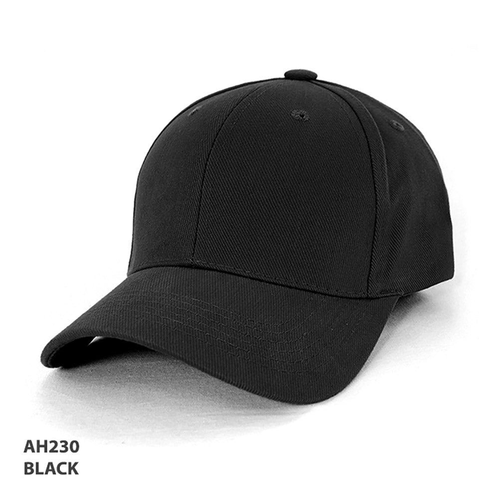 Classic Embroidered Cap – black