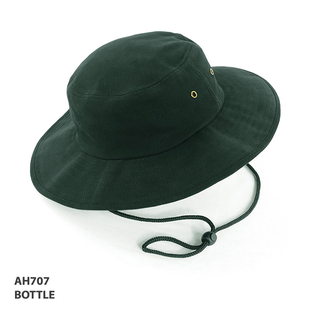 Wide-Brim Surf Hat – bottle green
