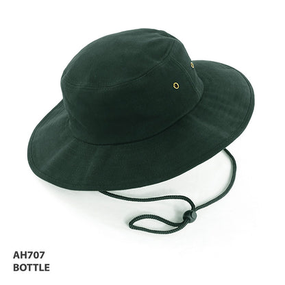 Wide-Brim Surf Hat – bottle green