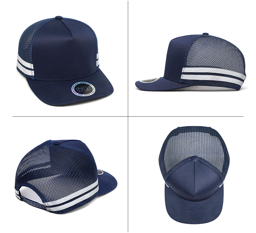 Premium Deep-Fit Striped Trucker Cap – view 2