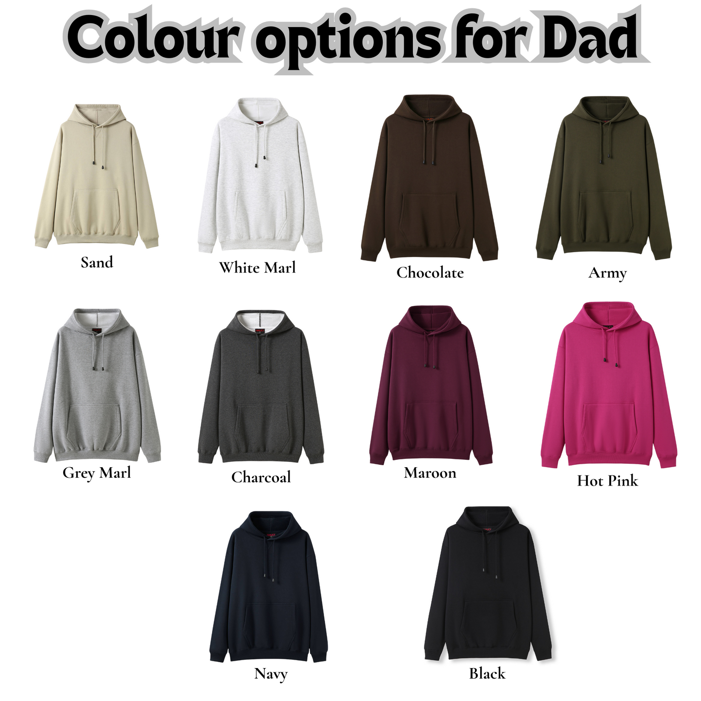Best dad ever embroidered Hoodie